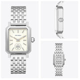Buy Shop Tory Burch Robinson White Dial Silver Steel Strap Watch for Women - TBW1510 USA Online