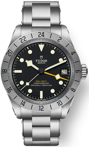 Buy Shop Tudor Black Bay Pro Black Dial Silver Steel Strap Watch for Men - M79470-0001 USA Online