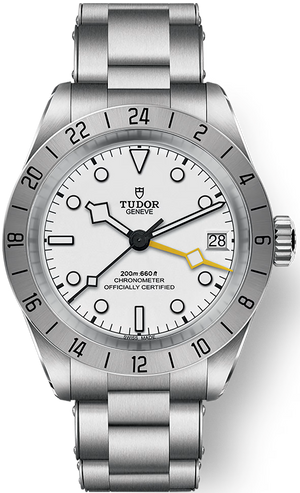 Buy Shop Tudor Black Bay Pro Silver Dial Silver Steel Strap Watch for Men - M79470-0004 USA Online