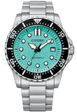 Buy Shop Citizen Mechanical Automatic Turquoise Dial Silver Steel Strap Watch for Men - NJ0170-83X USA Online