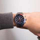 Buy Shop Seiko Prospex Speedtimer Solar Chronograph Blue Dial Silver Steel Strap Watch for Men - SSC913 USA Online