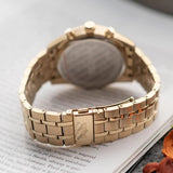 Buy Shop Hugo Boss Skytraveller Chronograph Black Dial Gold Steel Strap Watch for Men - 1514152 USA Online