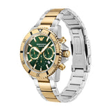 Buy Shop Emporio Armani Sea Explorer Chronograph Green Dial Two Tone Steel Strap Watch for Men - AR11586 USA Online