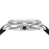 Buy Shop Emporio Armani Mia Moonphase Blue Dial Blue Leather Strap Watch for Women - AR11629 USA Online