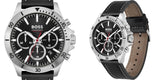 Buy Shop Hugo Boss Troper Chronograph Black Dial Black Leather Strap Watch for Men - 1514055 USA Online