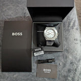 Buy Shop Hugo Boss Taper Chronograph White Dial Silver Steel Strap Watch for Men - 1514087 USA Online