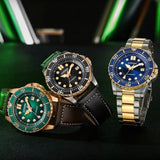 Buy Shop Citizen Mechanical Automatic Black Dial Black Leather Strap Watch for Men - NJ0176-10E USA Online