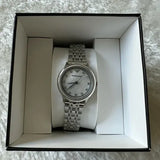 Buy Shop Emporio Armani Alpha Mother of Pearl Dial Silver Steel Strap Watch for Women - AR1803 USA Online