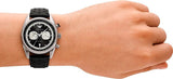 Buy Shop Emporio Armani Racer Chronograph Black Dial Black Leather Strap Watch for Men - AR11635 USA Online