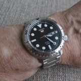Buy Shop Seiko 5 Sports Automatic Black Dial Silver Steel Strap Watch for Men - SRPC61J1 USA Online