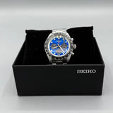 Buy Shop Seiko Speedtimer Solar US Special Edition Blue Dial Silver Steel Strap Watch for Men - SSC931 USA Online