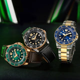 Buy Shop Citizen Mechanical Automatic Black Dial Black Leather Strap Watch for Men - NJ0176-10E USA Online