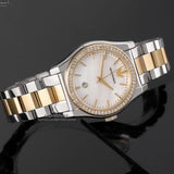 Buy Shop Emporio Armani Federica Mother of Pearl Dial Two Tone Steel Strap Watch for Women - AR11559 USA Online