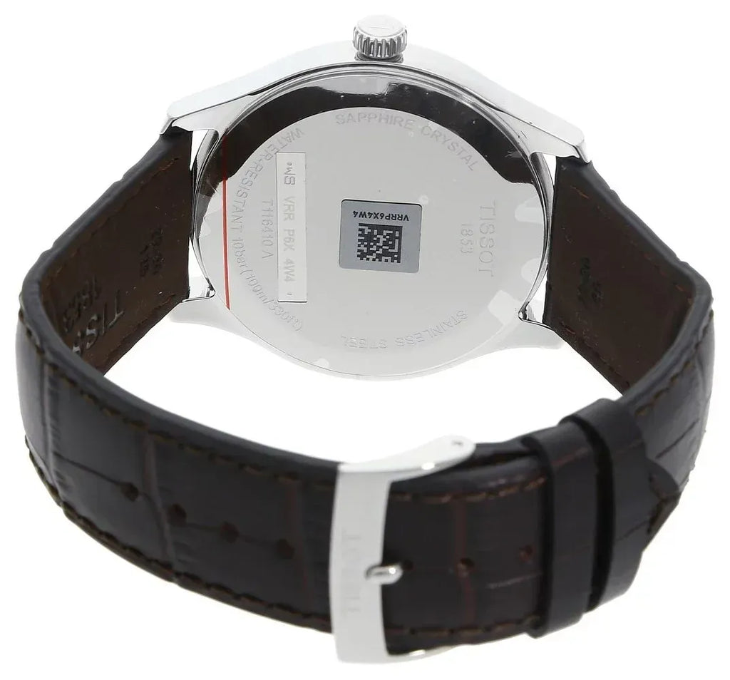 Buy Shop Tissot T-Sport Gent XL Silver Dial Brown Leather Strap Watch for Men - T116.410.16.037.00 USA Online