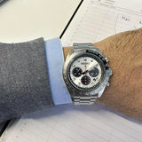 Buy Shop Seiko Prospex Speedtimer Solar Chronograph Silver Dial Silver Steel Strap Watch for Men - SSC911 USA Online