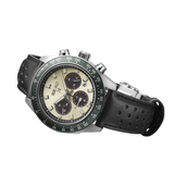 Buy Shop Seiko Prospex Speedtimer Solar Chronograph Ivory Dial Black Leather Strap Watch for Men - SSC943 USA Online