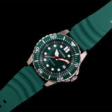 Buy Shop Citizen Mechanical Automatic Green Dial Green Rubber Strap Watch for Men - NJ0129-10X USA Online