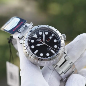 Buy Shop Seiko 5 Sports Automatic Black Dial Silver Steel Strap Watch for Men - SRPC61J1 USA Online