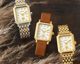 Buy Shop Tory Burch Eleanor White Dial Tri Tone Steel Strap Watch for Women - TBW1078 USA Online