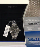 Seiko Presage Cocktail Time Automatic Black Dial Silver Steel Strap Watch for Men - SRPE17J1