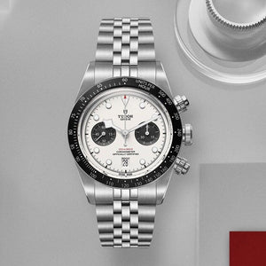 Buy Shop Tudor Black Bay Chrono Silver Dial Silver Steel Strap Watch for Men - M79360N-0014 USA Online