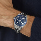 Tudor Black Bay Blue Dial Silver Steel Strap Watch for Men - 79030B-0001