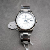 Buy Shop Maserati Competizione Silver Dial Silver Steel Strap Watch for Men - R8853100045 USA Online
