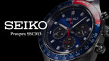 Buy Shop Seiko Prospex Speedtimer Solar Chronograph Blue Dial Silver Steel Strap Watch for Men - SSC913 USA Online
