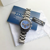 Buy Shop Seiko Speedtimer Solar US Special Edition Blue Dial Silver Steel Strap Watch for Men - SSC931 USA Online