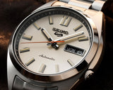 Buy Shop Seiko 5 Sports SNXS Series Automatic Beige Dial Silver Steel Strap Watch for Men - SRPK91K1 USA Online
