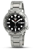 Buy Shop Seiko 5 Sports Automatic Black Dial Silver Steel Strap Watch for Men - SRPC61J1 USA Online