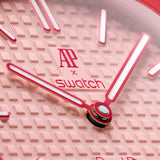 Buy Shop Swatch Royal Pop Pink Dial Pink Leather Strap Watch for Women - Otto Rosso USA Online
