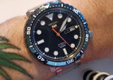 Buy Shop Seiko 5 Sports Automatic Blue Dial Silver Steel Strap Watch for Men - SRPC63J1 USA Online