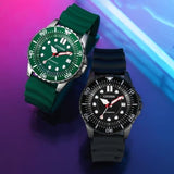 Buy Shop Citizen Mechanical Automatic Green Dial Green Rubber Strap Watch for Men - NJ0129-10X USA Online
