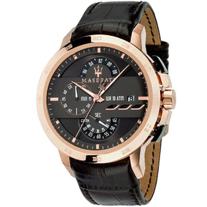 Buy Shop Maserati Ingegno Chronograph Brown Dial Brown Leather Strap Watch for Men - R88771639001 USA Online