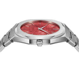 Buy Shop D1 Milano Ultra Thin Red Dial Silver Steel Strap Watch for Men - D1-UTBJ20 USA Online