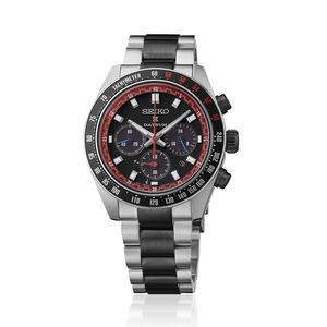 Buy Shop Seiko Prospex Speedtimer Solar Chronograph Datsun 240Z Collaboration Limited Edition Black Dial Two Tone Steel Strap Watch for Men - SSC957 USA Online