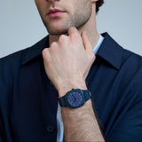 Buy Shop D1 Milano Square Galaxy Blue Dial Blue Steel Strap Watch for Men - D1-SQBJ09 USA Online