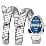 Buy Shop Just Cavalli Vezzoso Blue Dial Silver Steel Strap Watch for Women - JC1L230M0025 USA Online