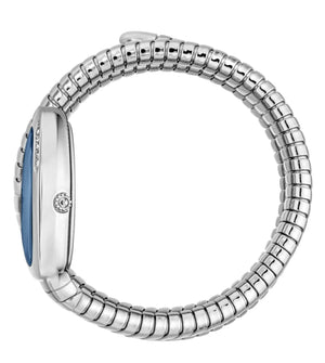 Buy Shop Just Cavalli Vezzoso Blue Dial Silver Steel Strap Watch for Women - JC1L230M0025 USA Online