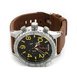 Nixon 51-30 Chronograph Black Dial Brown Leather Strap Watch for Men - A124-019
