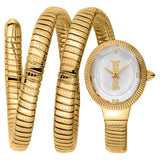 Buy Shop Just Cavalli After Party Silver Dial Gold Steel Strap Watch for Women - JC1L269M0025 USA Online