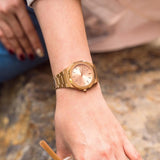 Buy Shop D1 Milano Ultra Thin Zephyr Gold Dial Gold Steel Strap Watch for Women - D1-UTBL31 USA Online