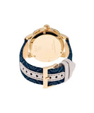 Buy Shop Tory Burch The Miller Chronograph Blue Dial Blue Jacquard Strap Watch for Women - TBW1038 USA Online