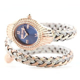 Buy Shop Just Cavalli Twined Blue Dial Two Tone Steel Strap Watch for Women - JC1L305M0065 USA Online