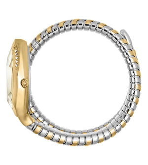 Buy Shop Just Cavalli Taglio Silver Dial Two Tone Steel Strap Watch for Women - JC1L225M0075 USA Online