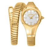 Buy Shop Just Cavalli Amalfi Silver Dial Gold Steel Strap Watch for Women - JC1L270M0025 USA Online