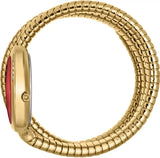 Buy Shop Just Cavalli Glam Evo 5 Red Dial Gold Steel Strap Watch for Women - JC1L228M0045 USA Online