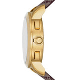 Buy Shop Tory Burch The Tory Chronograph White Dial Maroon Jacquard Strap Watch for Women - TBW1051 USA Online