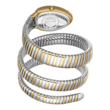 Buy Shop Just Cavalli Glam Evo 5 Blue Dial Two Tone Steel Strap Watch for Women - JC1L228M0075 USA Online